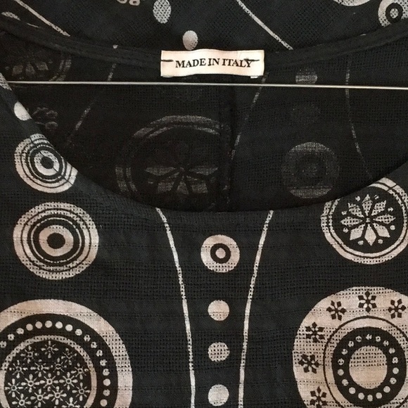 Made in Italy Lightweight Cotton Summer Shift Dress - Picture 8 of 9